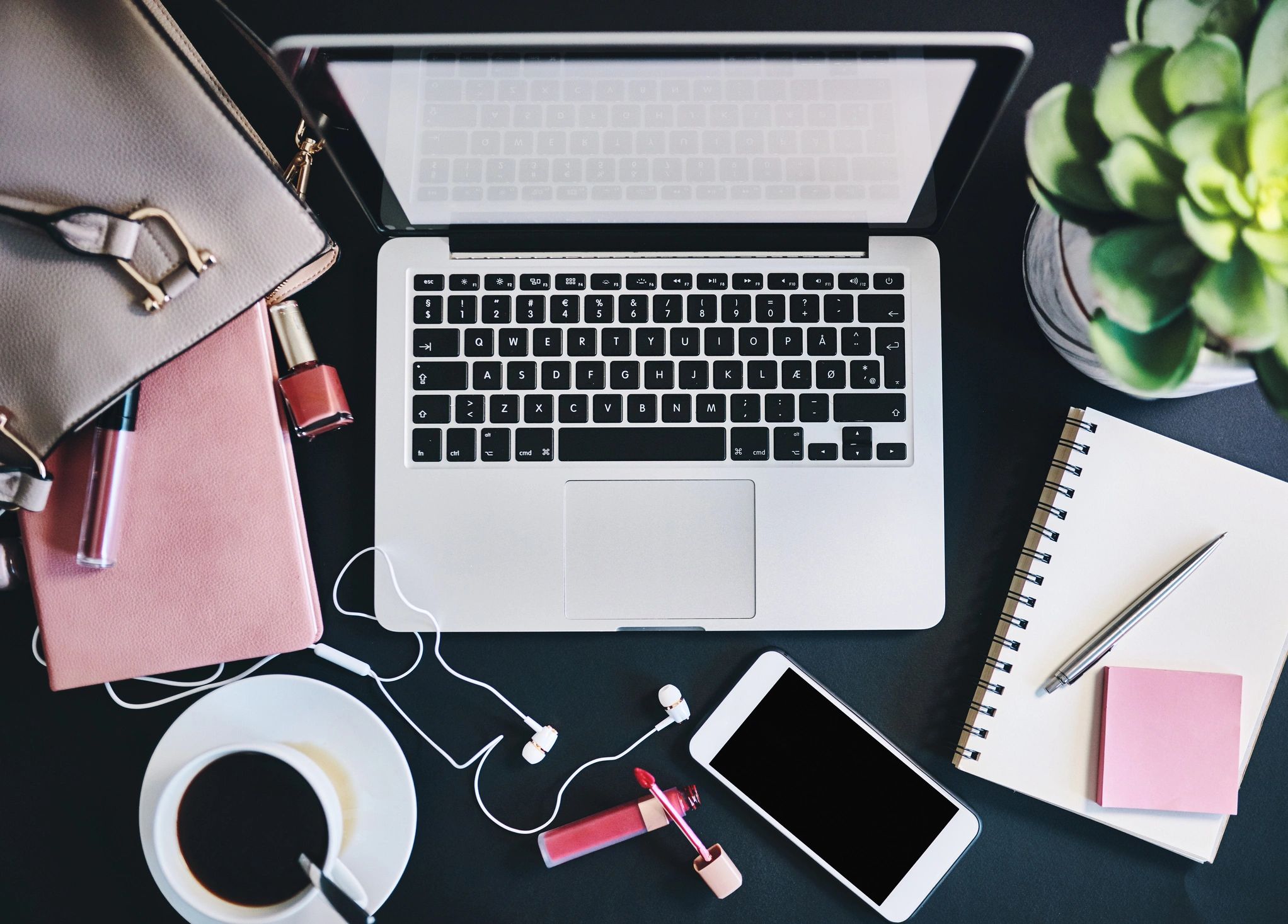 Office workstation still life